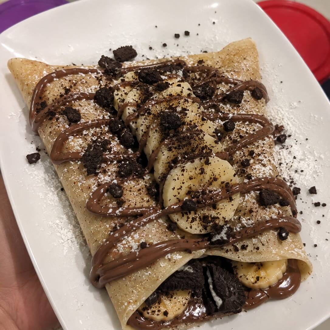 Crepa de Nutela y Platano con OREO