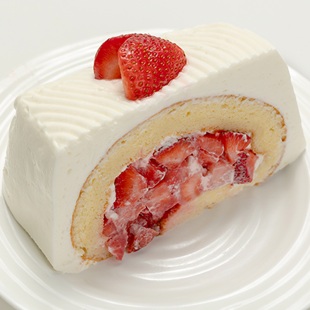 Rebanada Rollo de Fresa