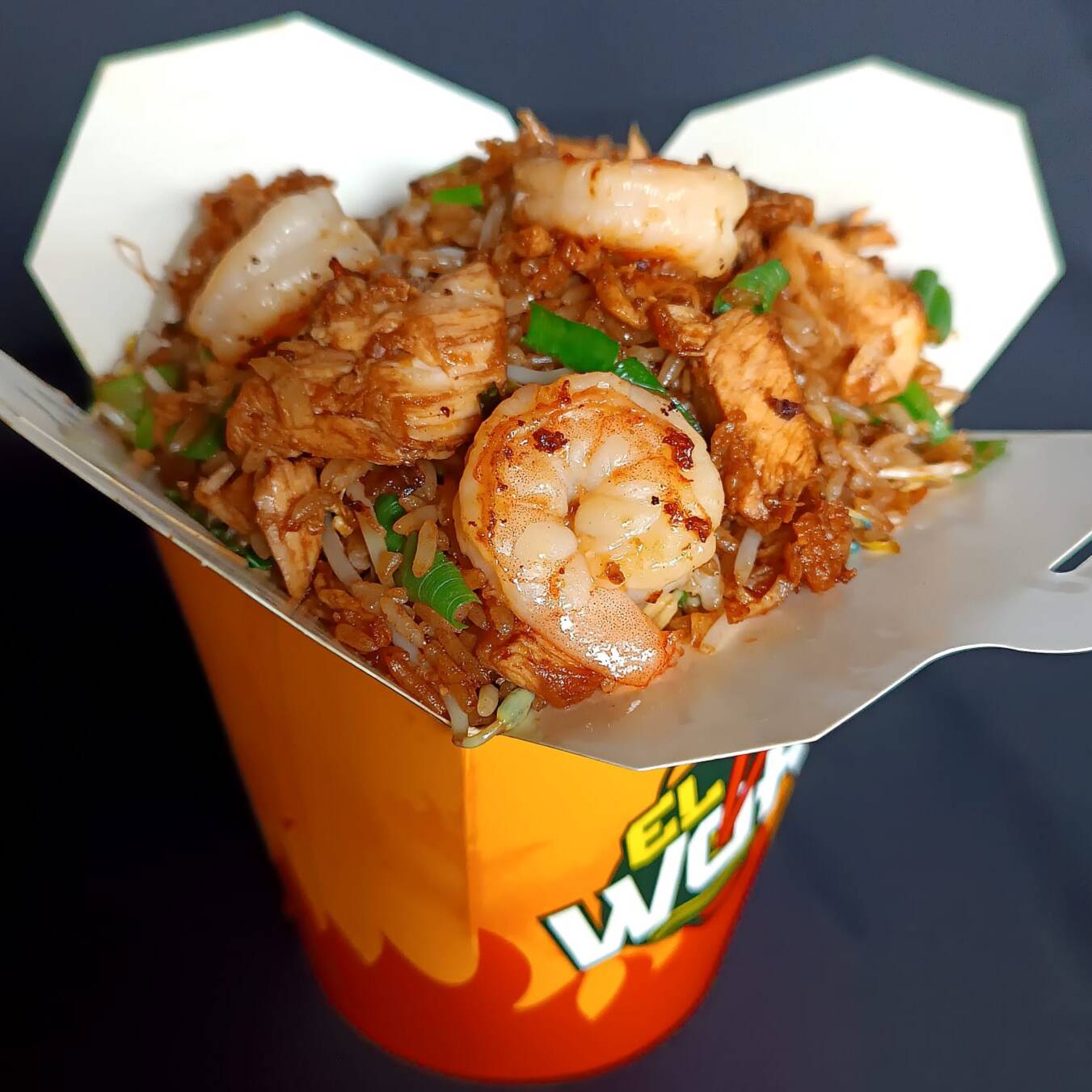 Arroz con Pollo y Camarones