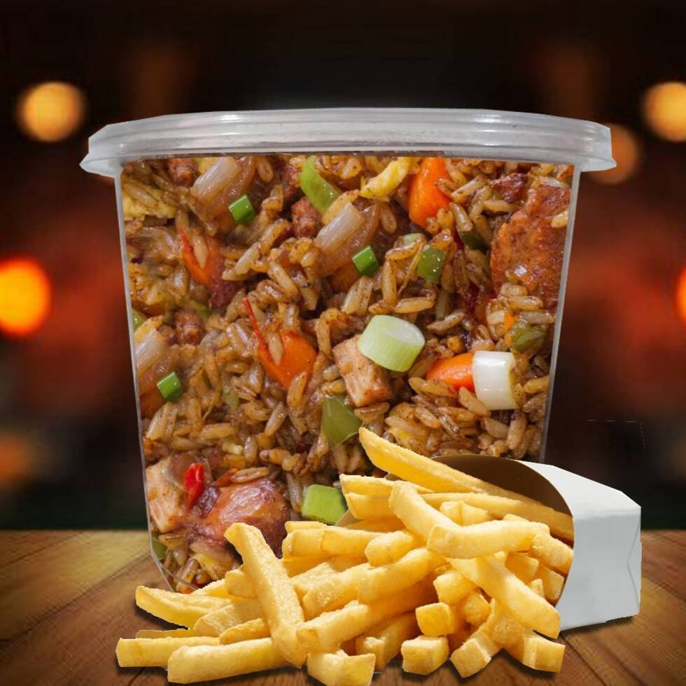 Combo Contenedor Arroz Chino + Francesa
