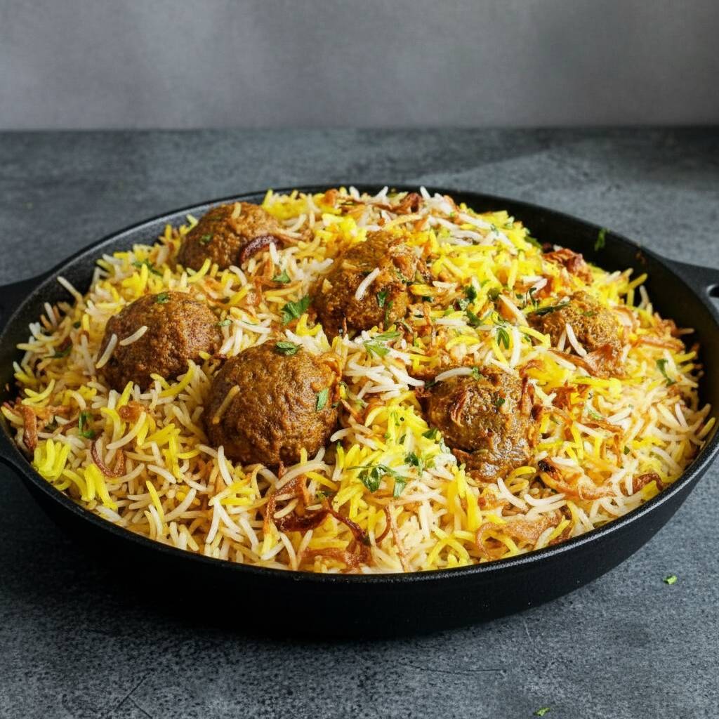 Cabrito com tempeiro indianos com arroz basmaty