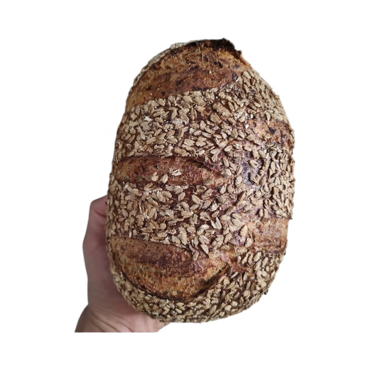 Pão de Aveia Orgânico – 30% Integral - 500g Descubra o sabor único e a leveza do nosso Pão de Aveia Orgânico, elaborado com ingredientes 100% orgânicos e uma generosa adição de aveia. Com 30% de farinha integral, este pão oferece uma textura macia e um equilíbrio perfeito entre sabor e nutrição para o seu dia a dia. Ideal para quem valoriza uma alimentação saudável, nosso pão é rico em fibras e nutrientes naturais, contribuindo para o bem-estar e proporcionando energia de forma natural. Perfeito para acompanhar suas refeições, lanches e momentos especiais. Ingredientes: Farinha de trigo orgânica, aveia integral, água, fermento natural, sal marinho e óleo vegetal orgânico. Leve para casa o Pão de Aveia Orgânico e sinta a diferença que a qualidade real dos ingredientes pode fazer na sua alimentação!