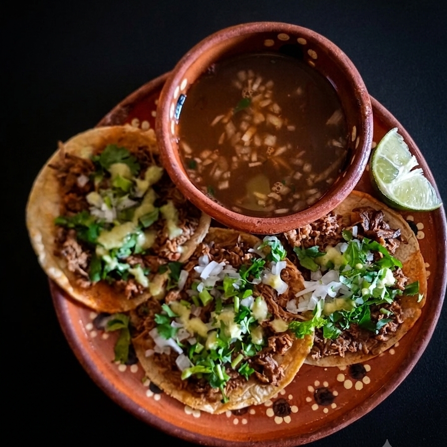 3 Tacos Suaves de Birria