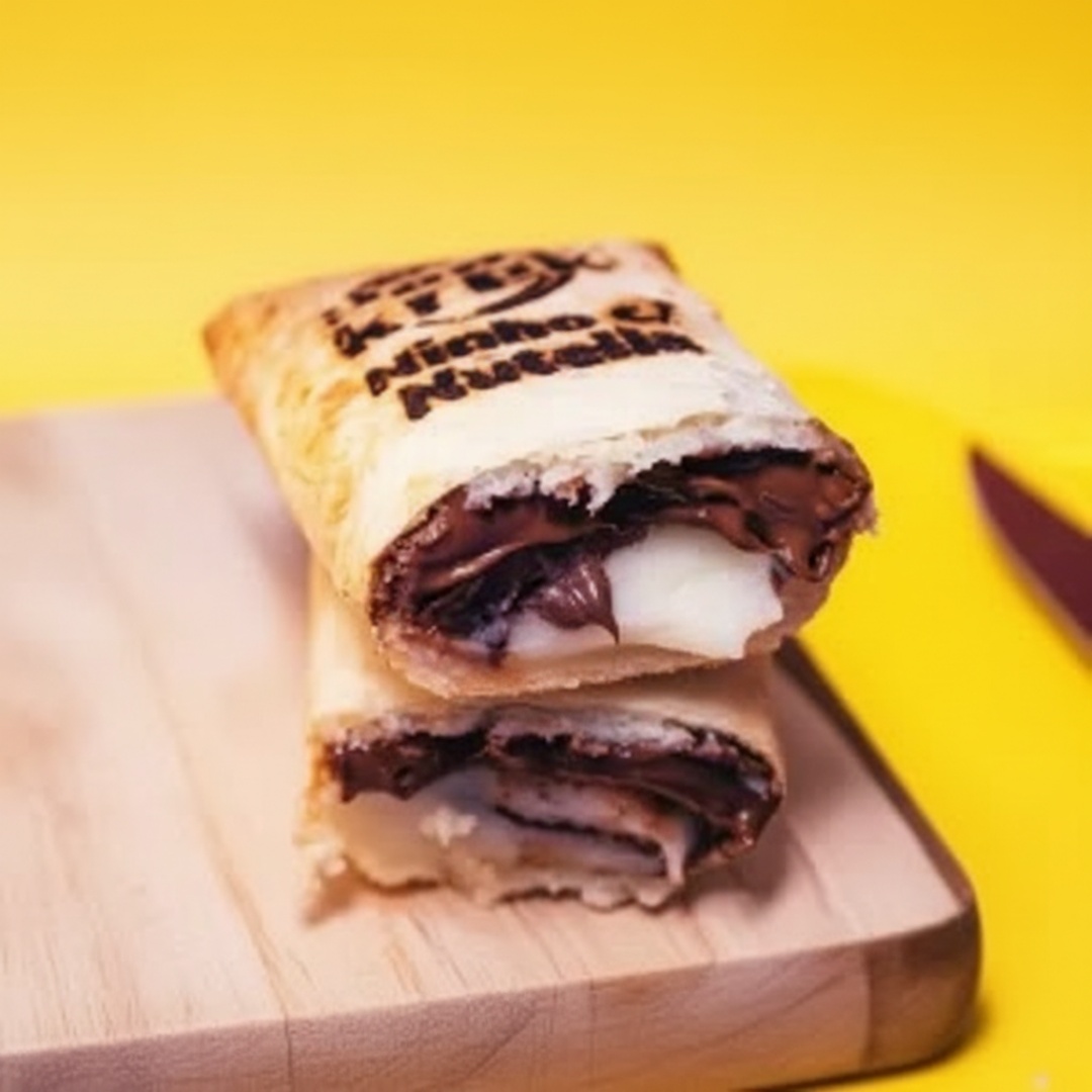 "Experimente a panqueca crocante assada de brigadeiro de leite Ninho com Nutella. O exterior crocante esconde um recheio doce e cremoso. O sabor delicado do leite Ninho se funde com a Nutella, criando uma experiência gastronômica inesquecível. Perfeito para os amantes de doces!" Obs.: Não É Possível Fazer Alteração Nos Ingredientes Da Pankrek.