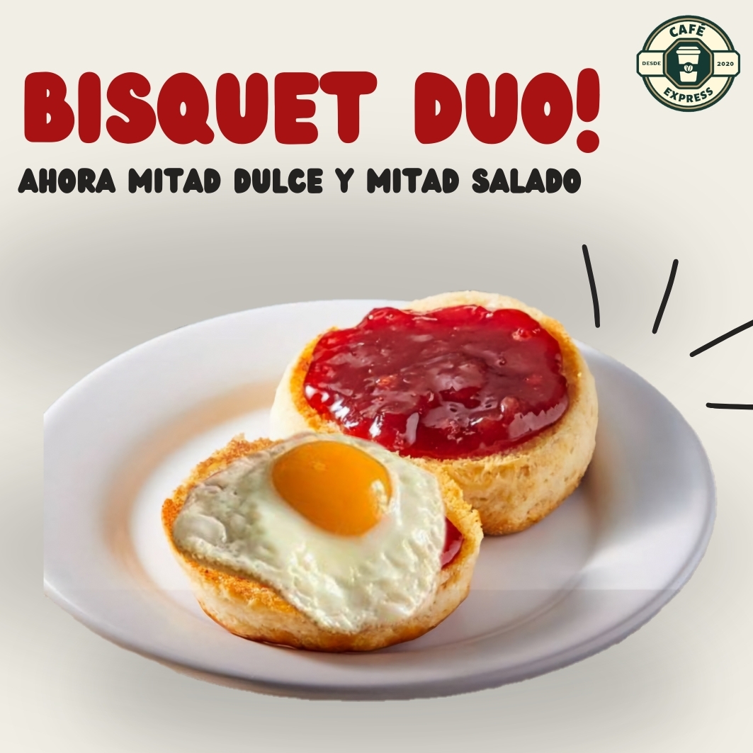 Bisquet Duo (Mermelada y Huevito)