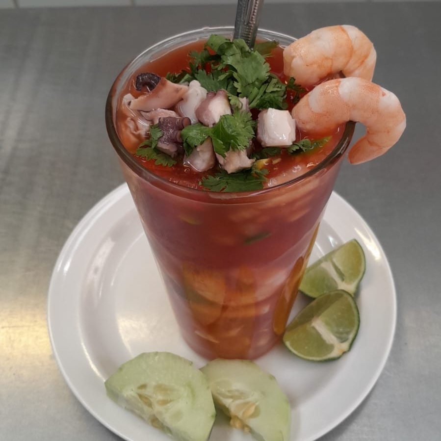 Coctel Mediano de Camaron y Pulpo