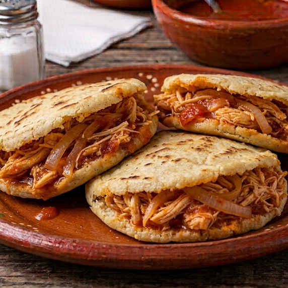 Gorditas Pollo en Tinga