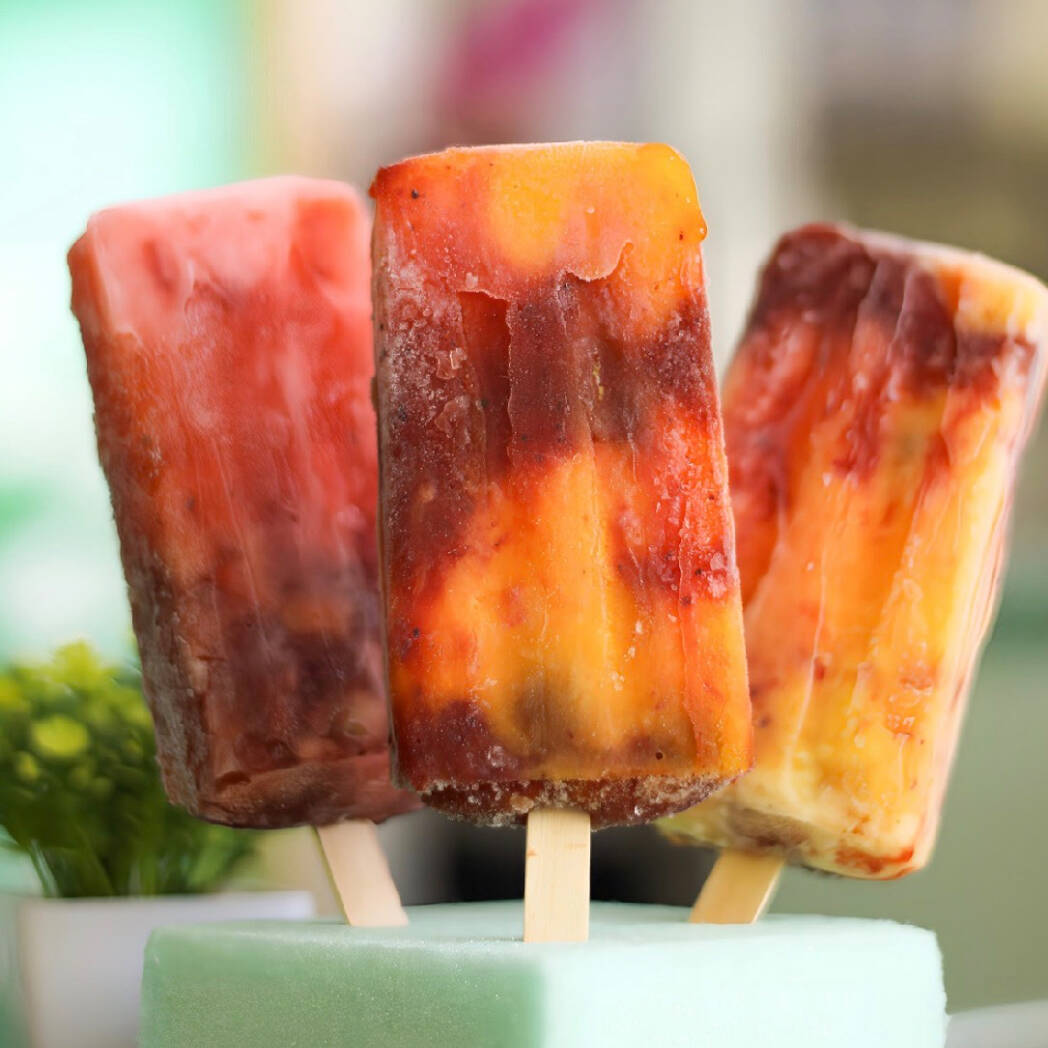 4 Paletas con chile