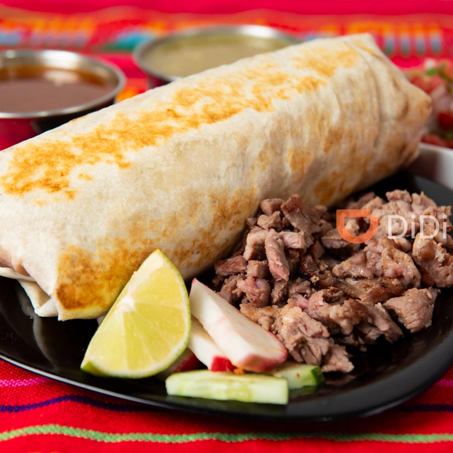 Burrito de Bistec en Salsa Verde + Papas Fritas