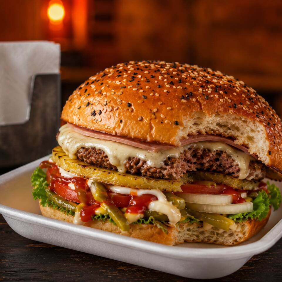 Hamburguesa Hawaiana