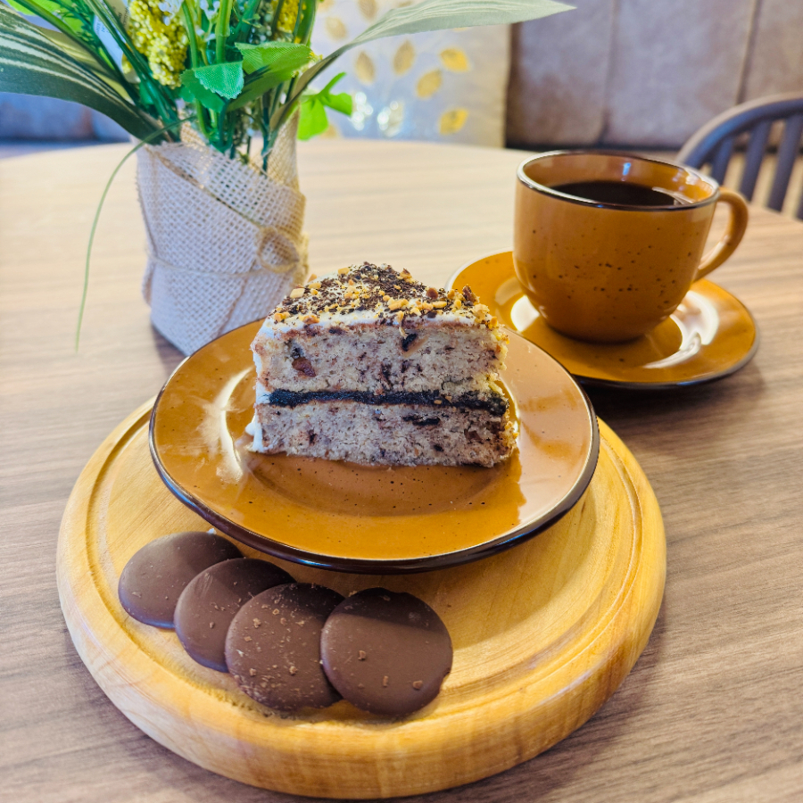 Torta de banano con chocolate