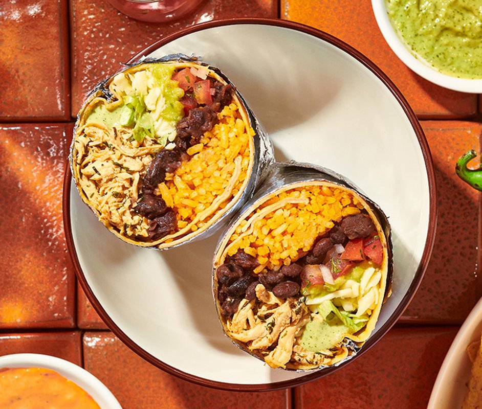 Burrito de Pollo en salsa Verde