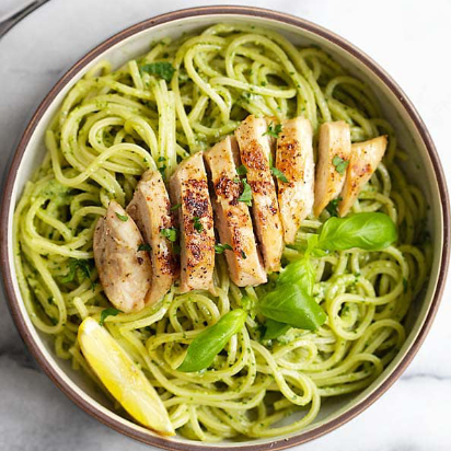 Pasta Pesto con Pollo