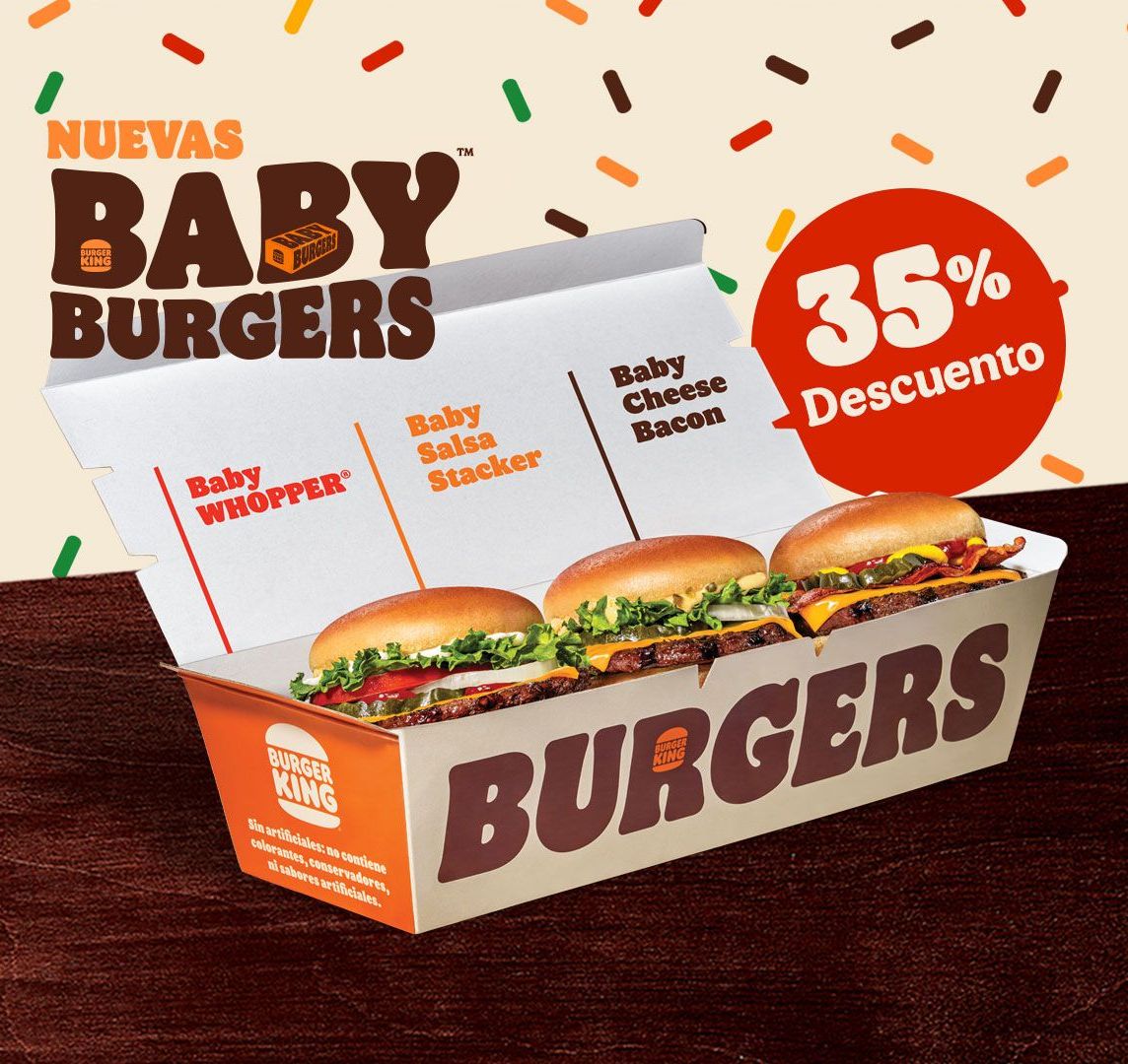 Baby Burgers 3 piezas