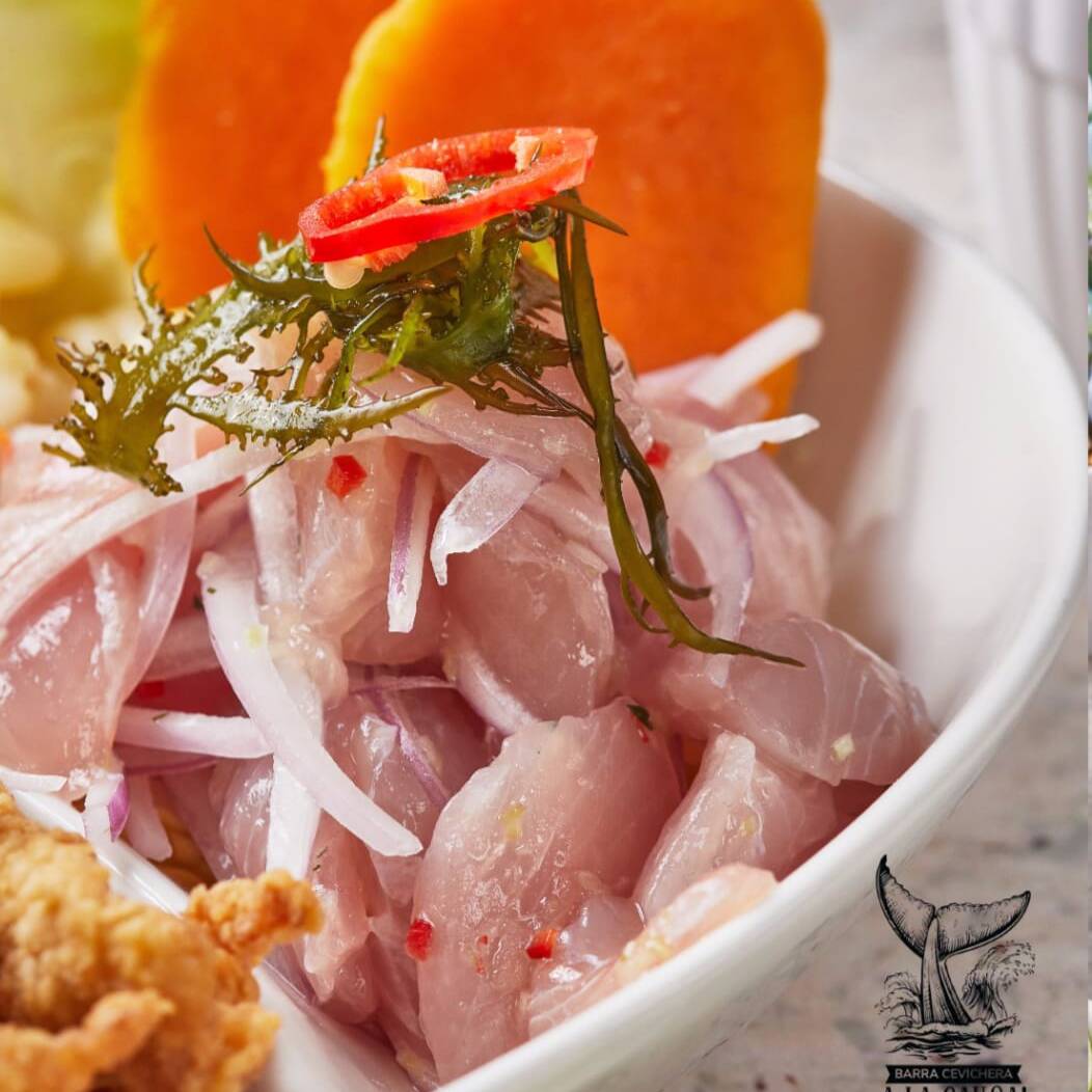 DUO1 CEVICHE + ARROZ C/ MARISCOS.