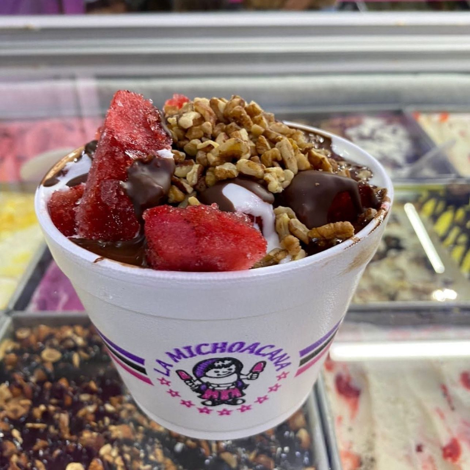 Fresas Congeladas con Crema