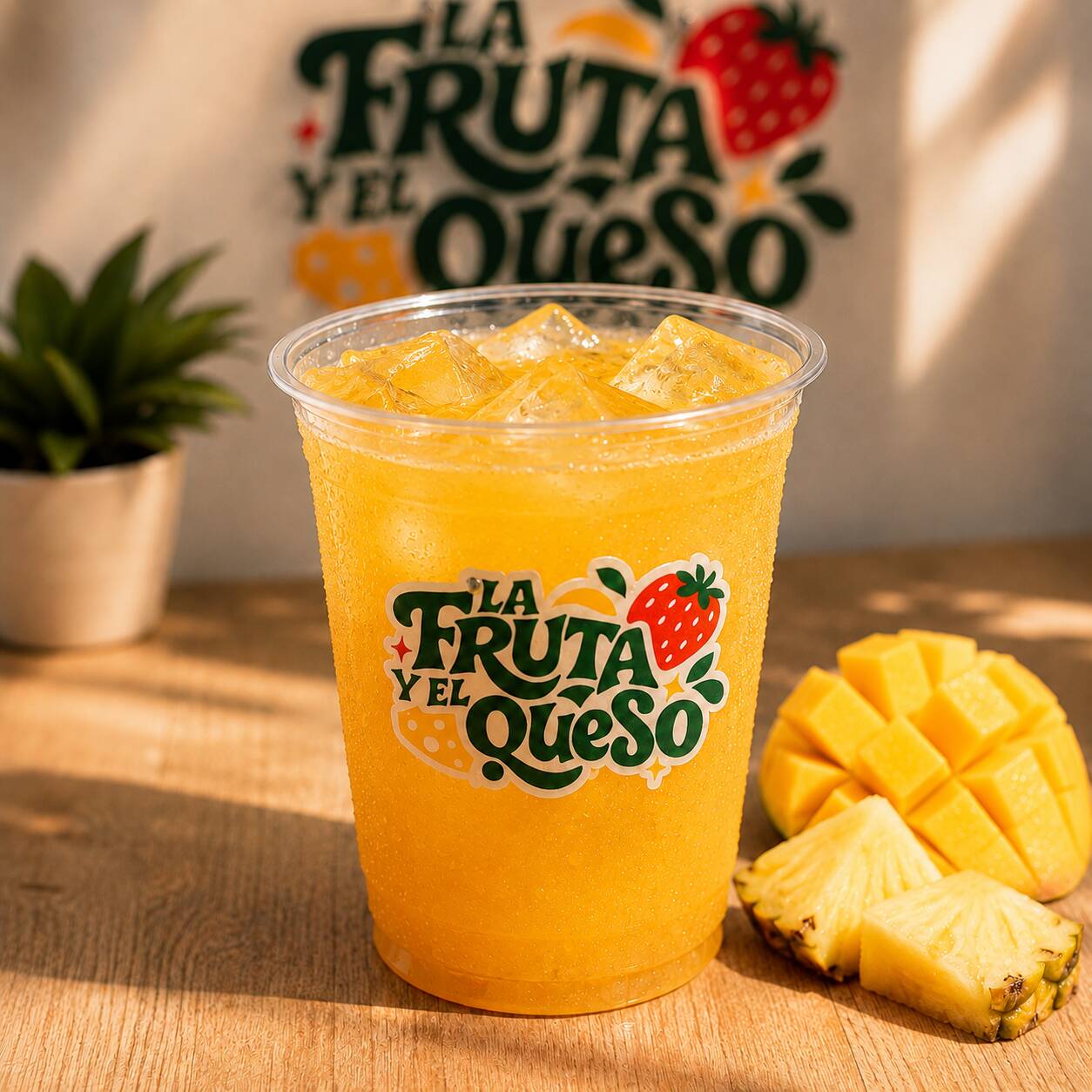 Agua Fresca de Piña-Mango