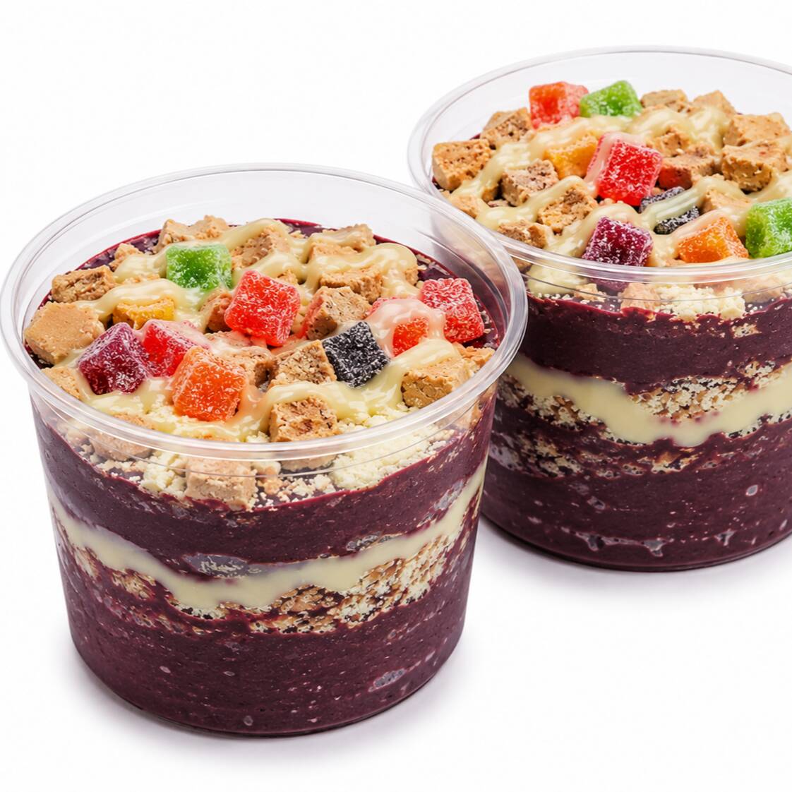 Açaí delicioso cremoso no pote de 700ml com direito a 6 complementos grátis!!