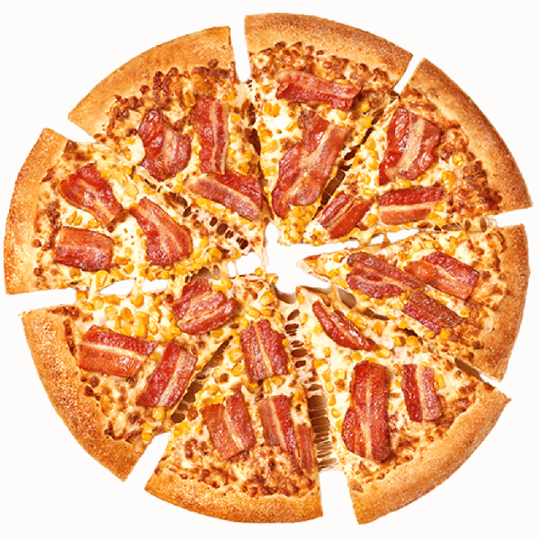 Todo dia uma pizza em promoção: Seg. Corn&Bacon, Ter. Brasileira, Qua. Calabresa, Qui. Queijo Hut