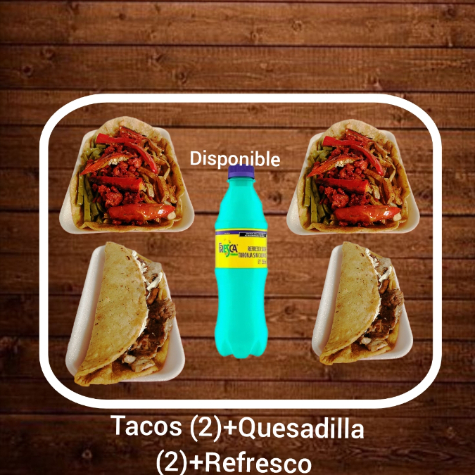 Combo Taco+longaniza+refresco