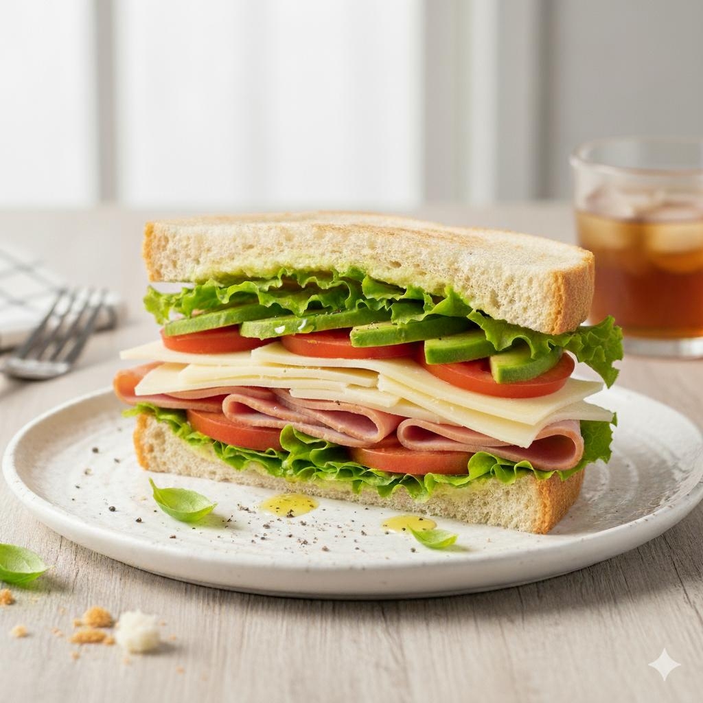 Sándwich de Jamón y Queso Philadelphia