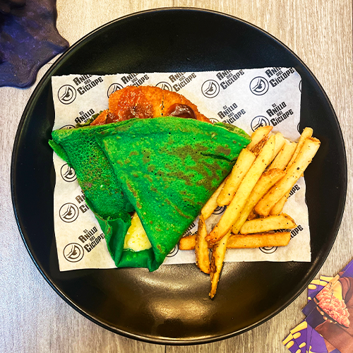 Crepiburger Dragón (Pollo)