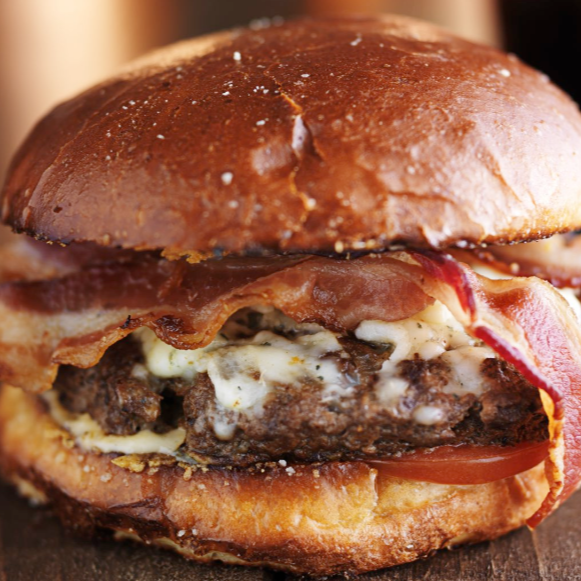 Hamburguesa con Tocino