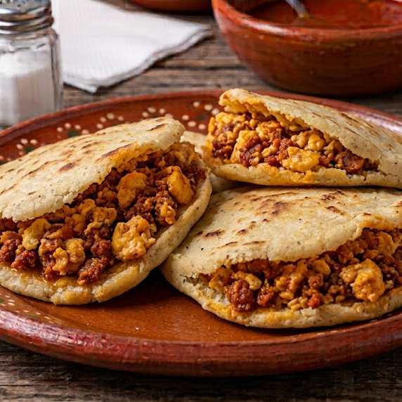 Gorditas Huevo con Chorizo