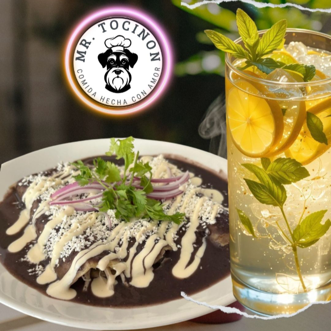 Combo Enfrijoladas + Agua del Día