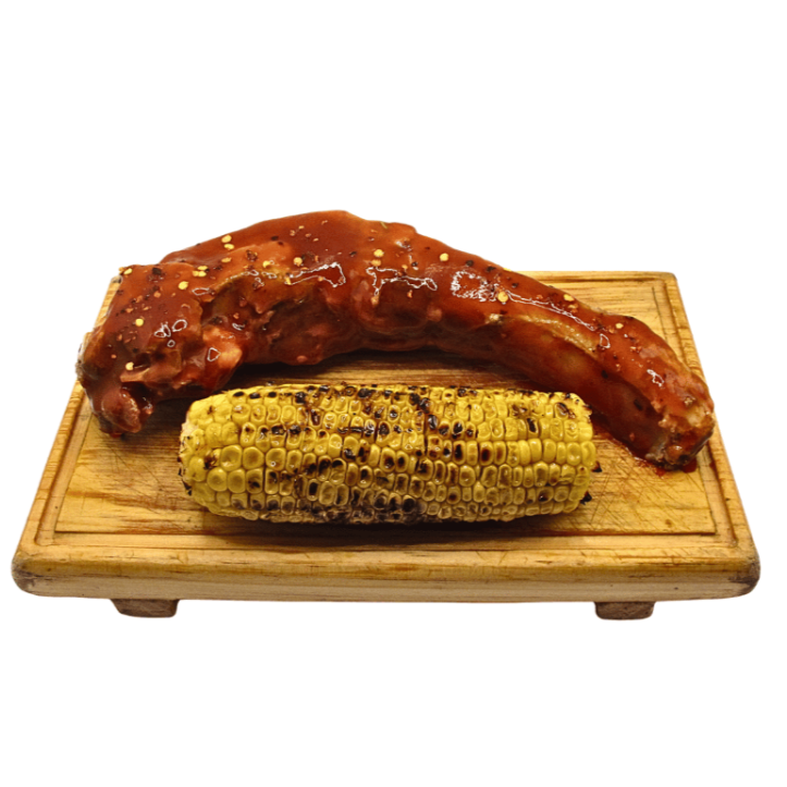 Costilla BBQ con elote