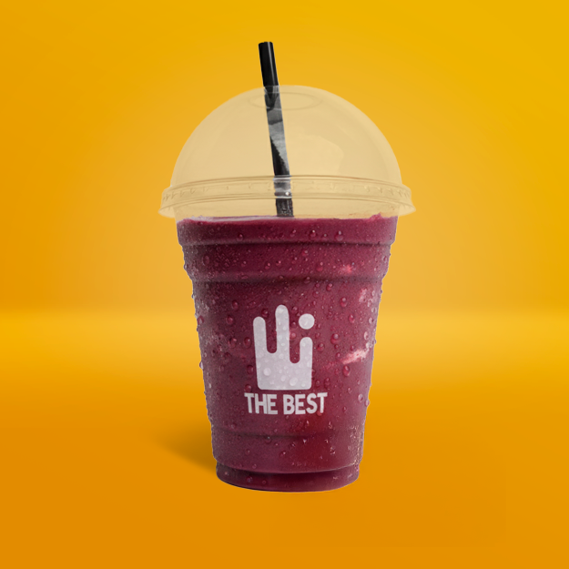 Açai cremoso batido com morango e whey protein. Ideal para incluir na rotina: no café da manhã, no pós treino ou sempre que precisar de energia extra. Possui 13g de proteína e 267kcal em 400ml