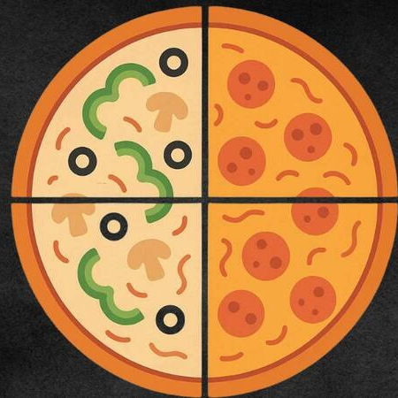 Importante: A pizza de mais de 1 sabor será cobrada pelo preço cheio do sabor mais caro.