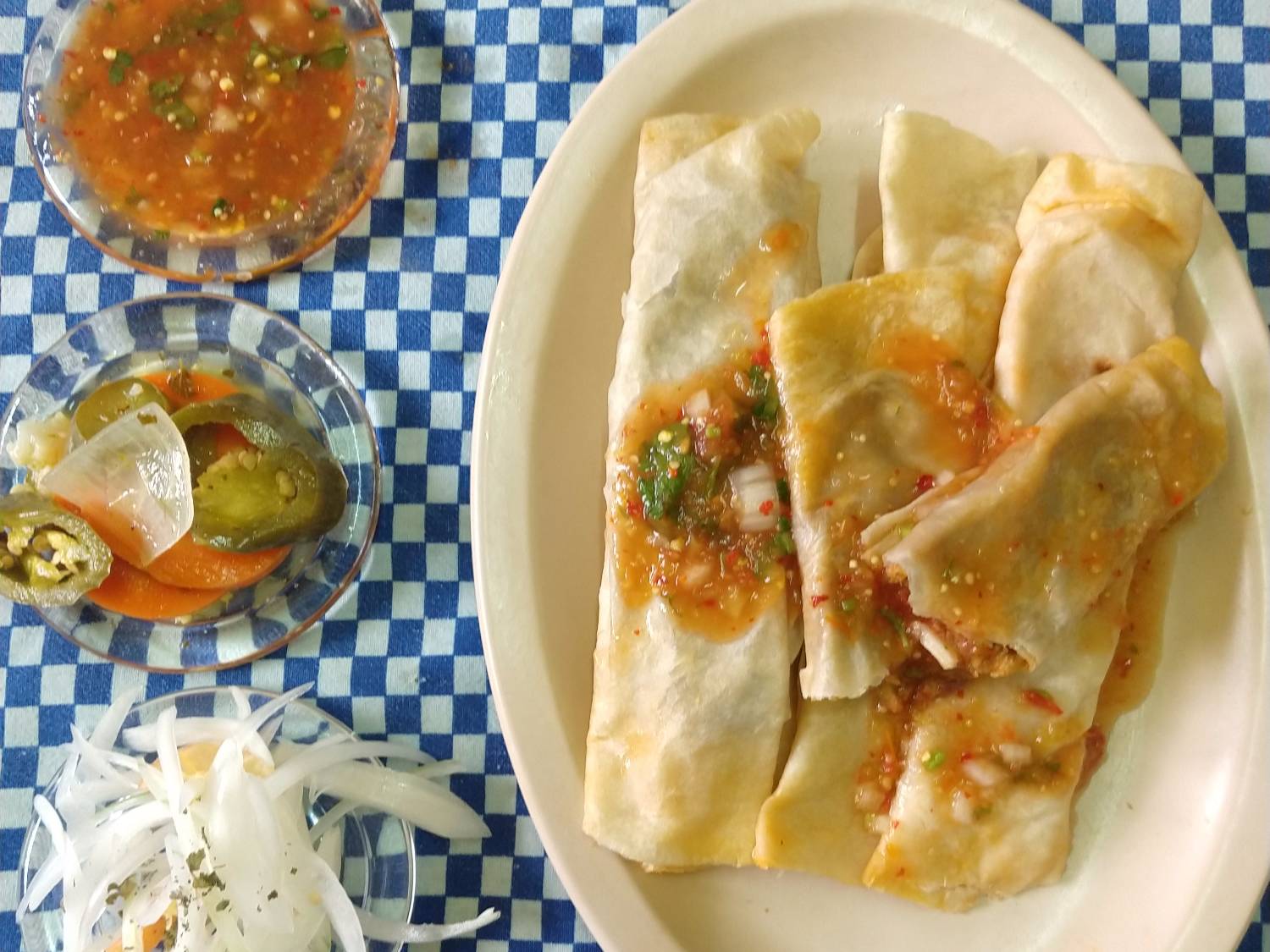 Taco de Rajas con Queso