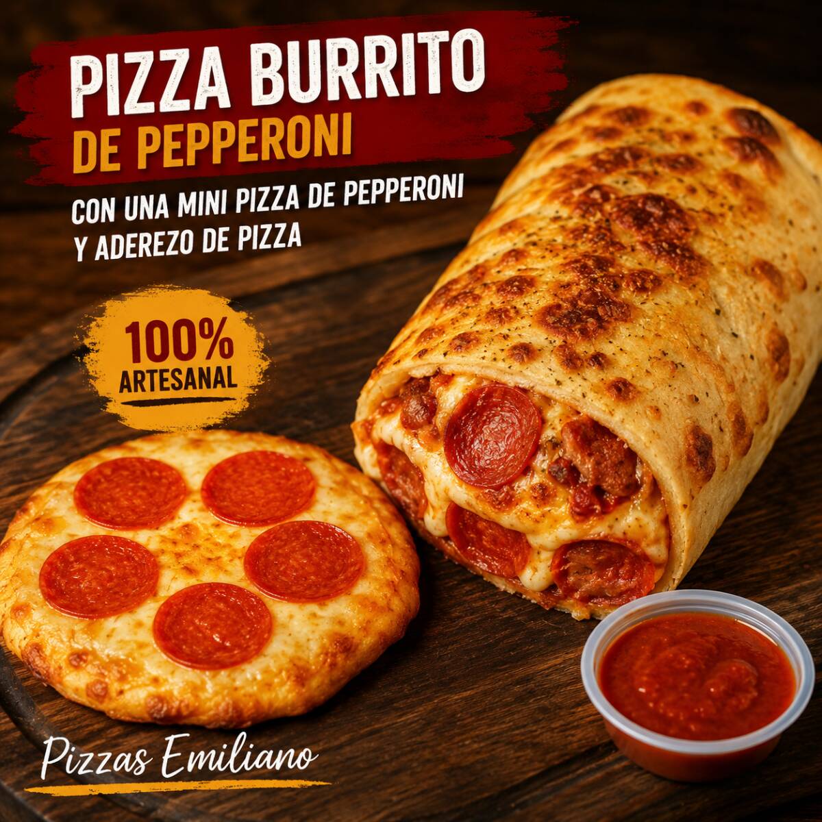 Combo Mini Pizza Burrito
