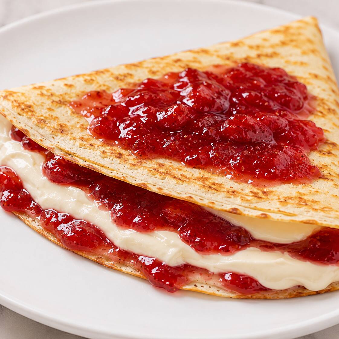 Crepa de Philadelphia Mermelada de Fresa