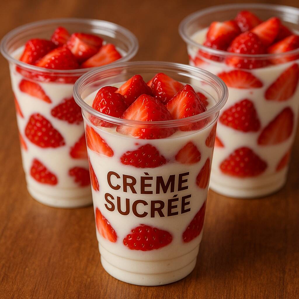 Fresas con Crema 12 Onz