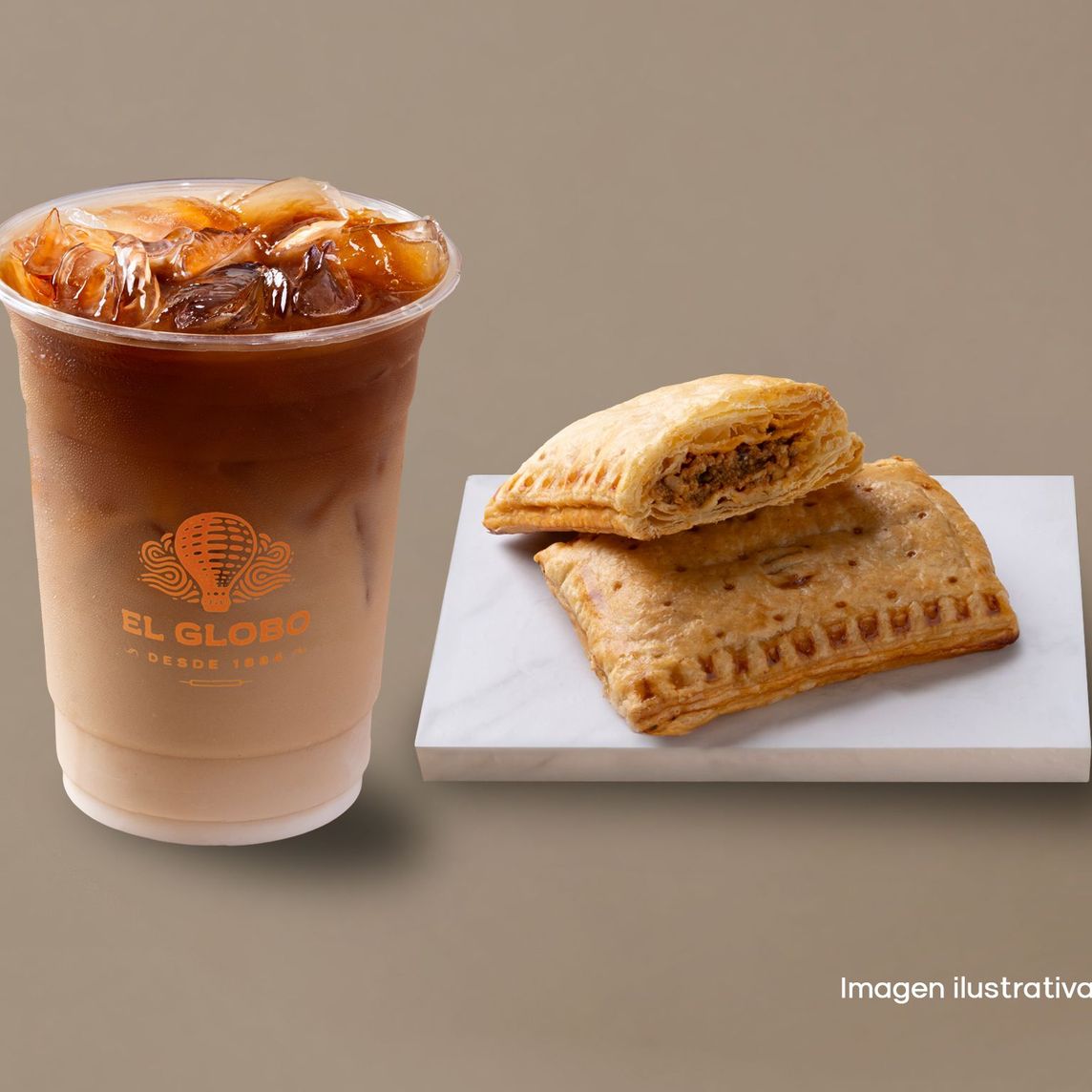 Empanada + Ice Coffe Latte 16 oz