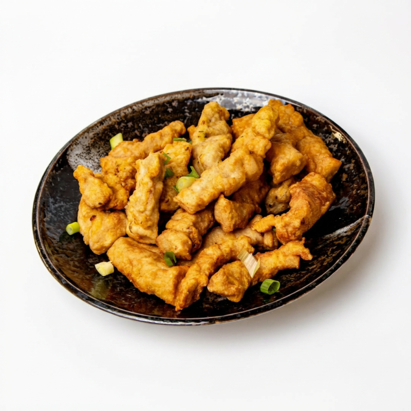 Costela de porco frita.