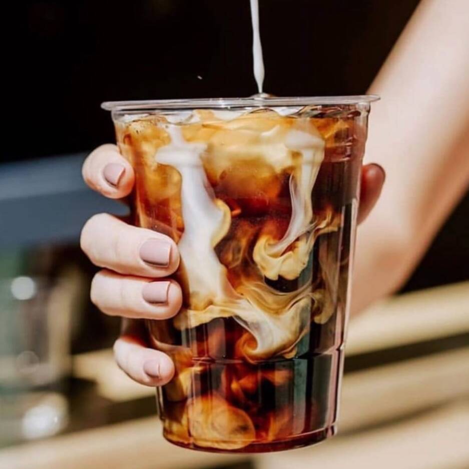 Americano espresso con leche