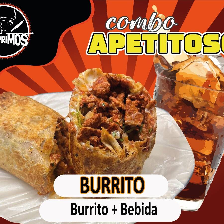 Combo Burrito+ Agua de Sabor