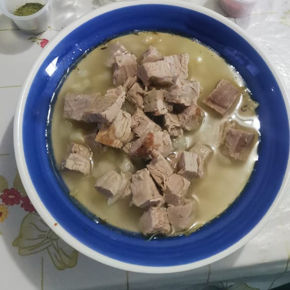 Pozole Blanco de Pollo 1/2 Lt