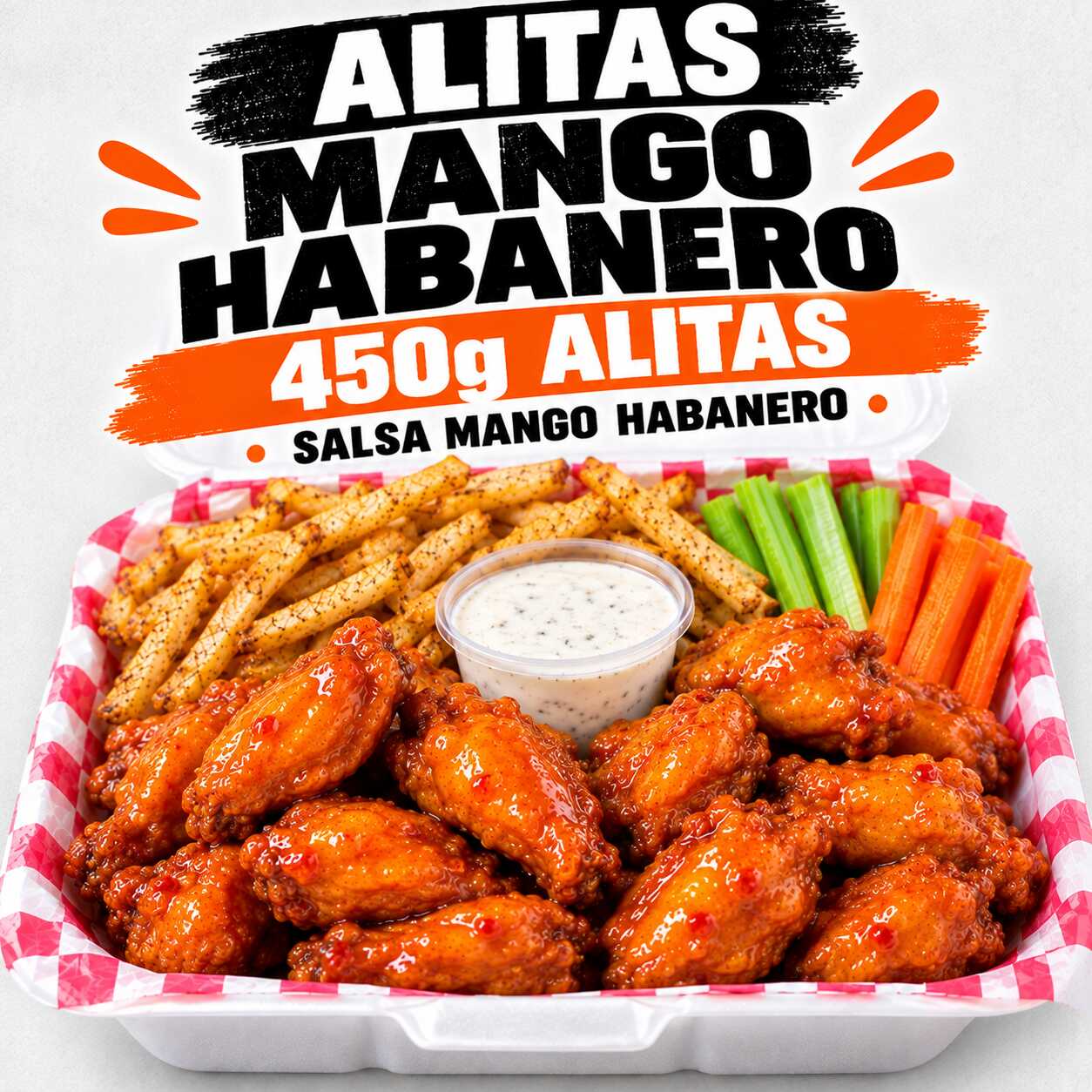 Combo Alitas Mango Habanero 450g