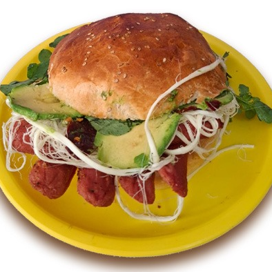 Cemita con Salchicha