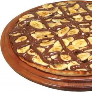 Banana e chocolate.
