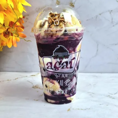 Escolha vários acompanhamentos para o seu açaí
Obs: Copo com tampa bolha