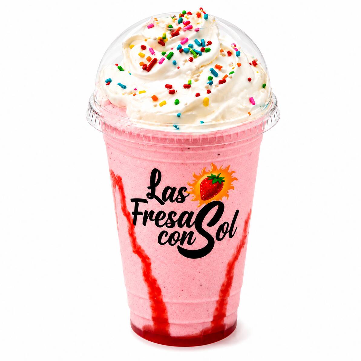 Frappe Fresas Con Crema 16 Oz