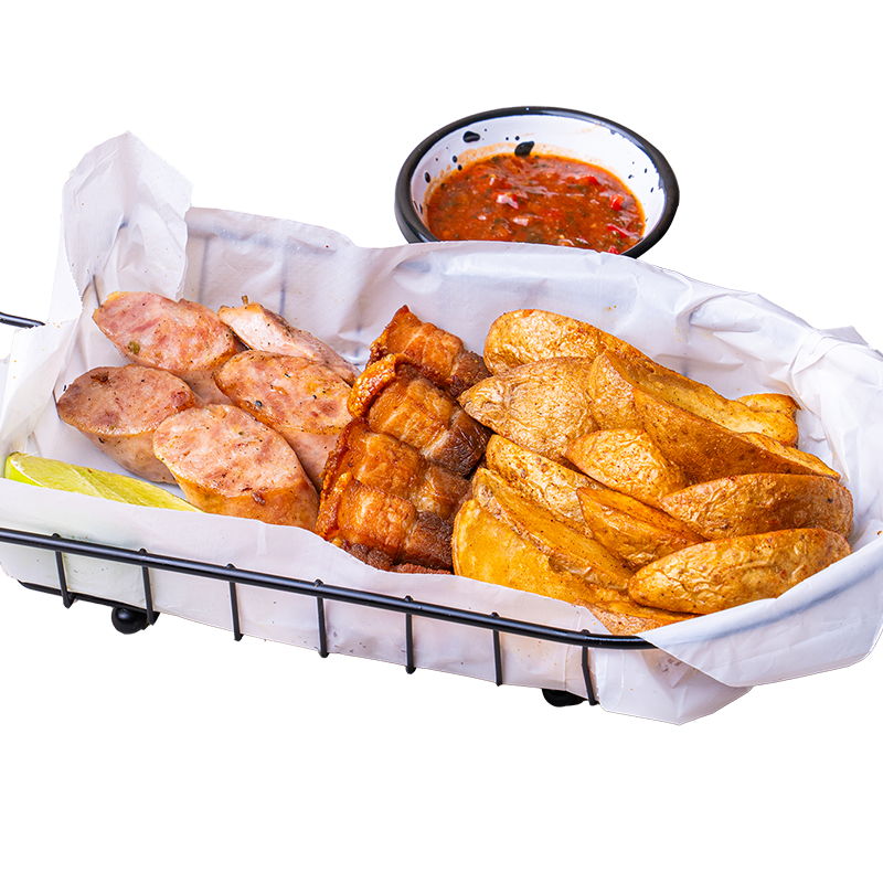 Chicharrón y Chorizo