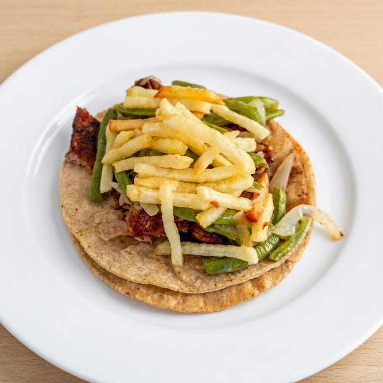Taco de chuleta ahumada