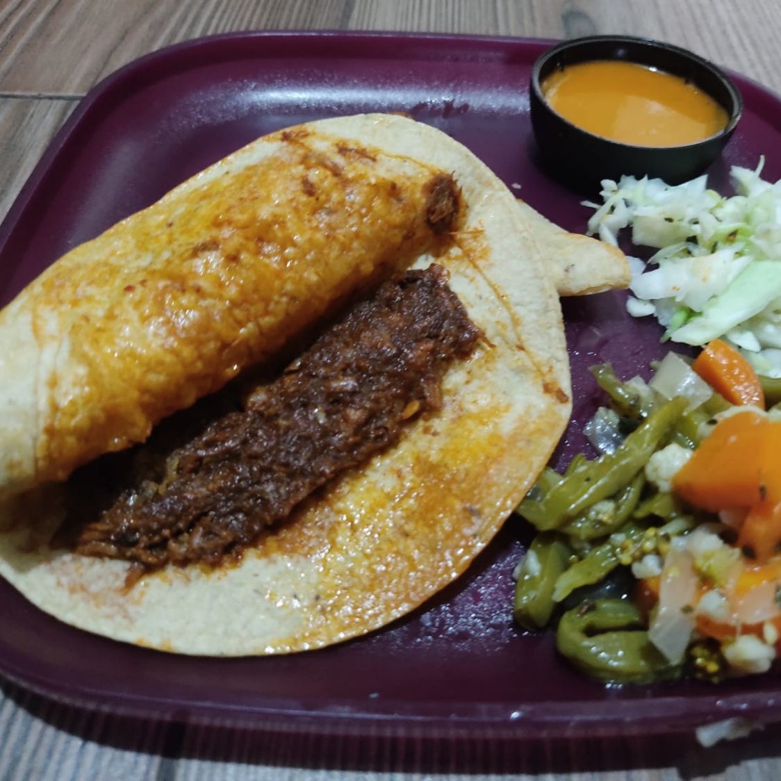 Taco de Carne Deshebrada