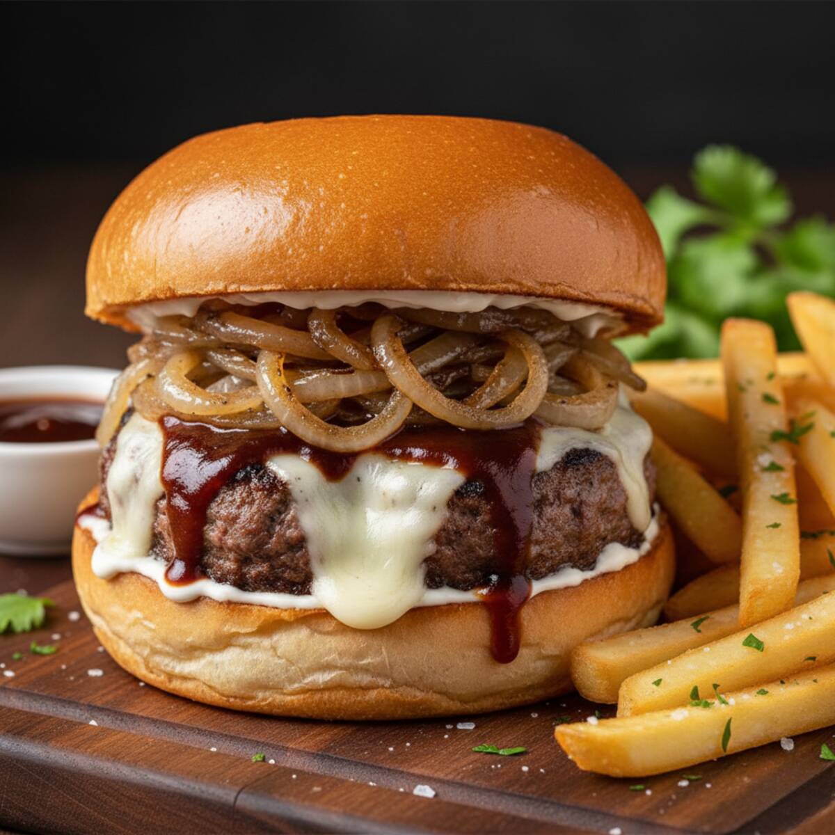 Hamb. Arrachera (c/Papas)